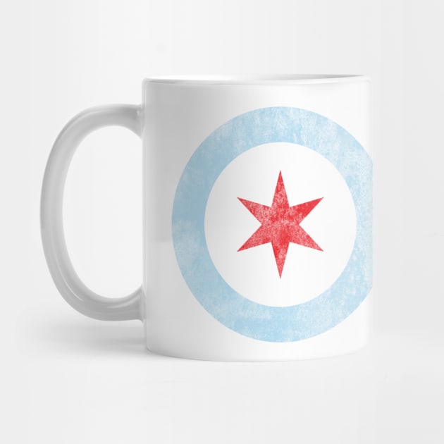 City of Chicago Flag Star by heartlocked